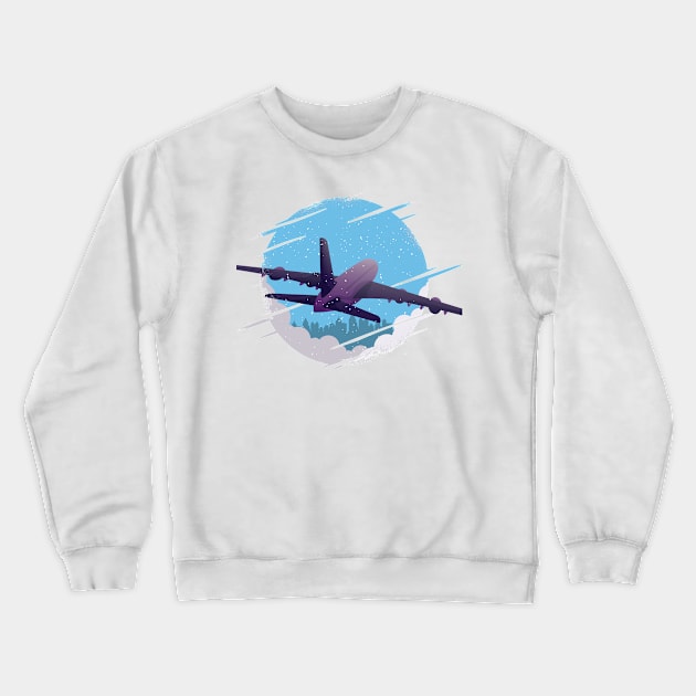 Airplane Design Crewneck Sweatshirt by LR_Collections